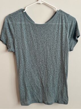 Lululemon Women's Short-Sleeve Patterned Tee - Slate Blue